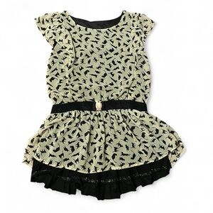 Ferragamo belted shirt with fun cat pattern